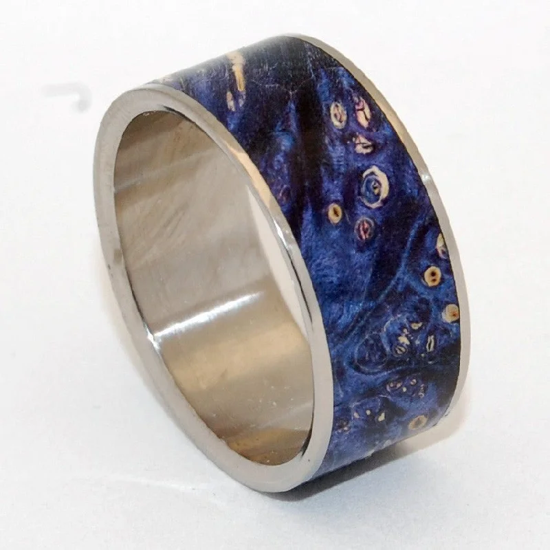 Shooting Stars | Men's Box Elder Wood Wedding Ring