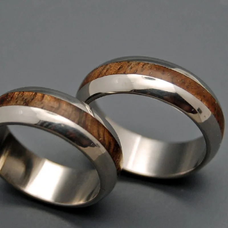 Mahalo | Hawaiian Koa Domed Wooden Wedding Ring