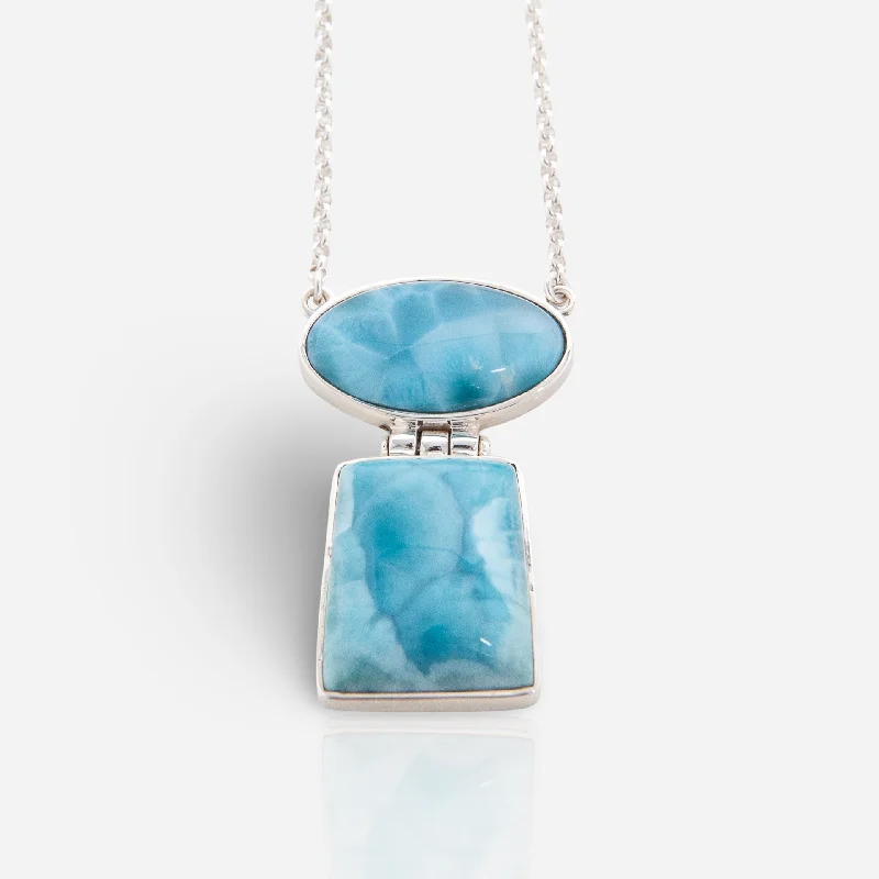 gold necklaces for women-Larimar Necklace Clara