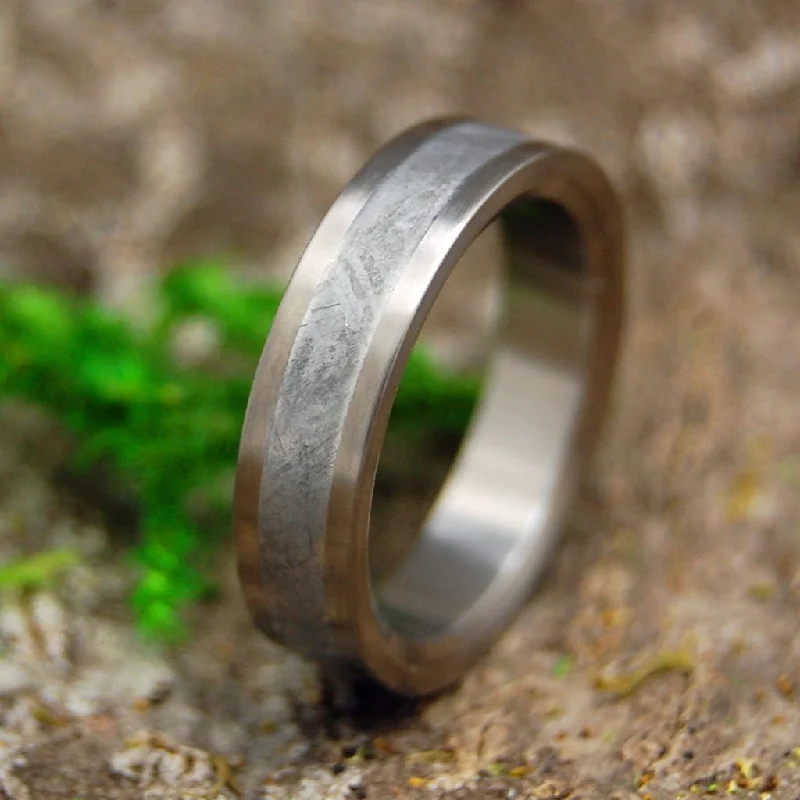 Iron Warrior | Men's Meteorite & Titanium Handcrafted Wedding Ring