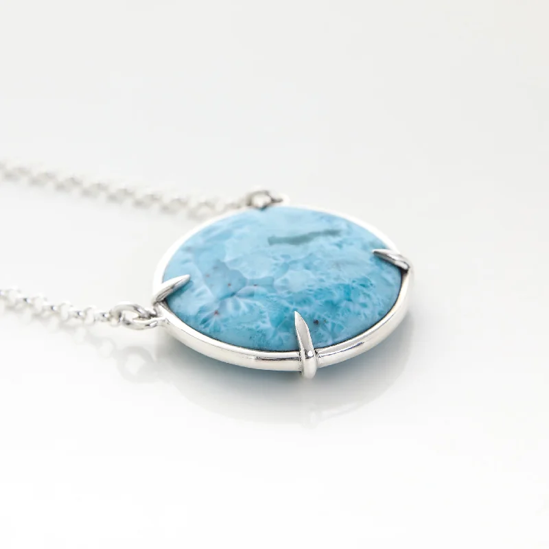 custom name necklaces for women-Larimar Necklace Veta Honda IV