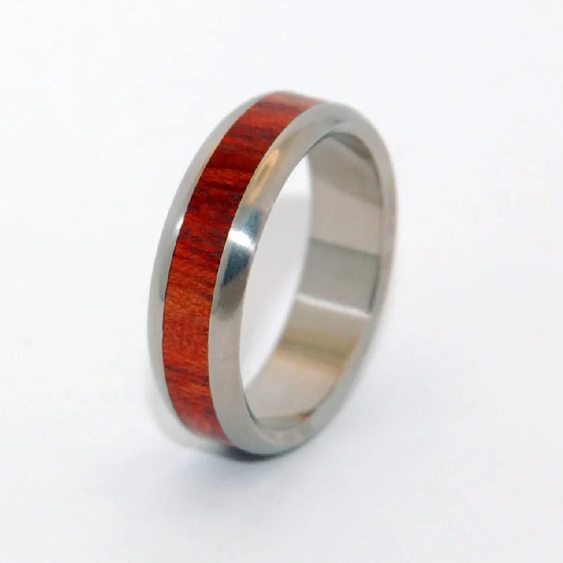 Bloodwood Oath | Men's Bloodwood & Titanium Wedding Ring