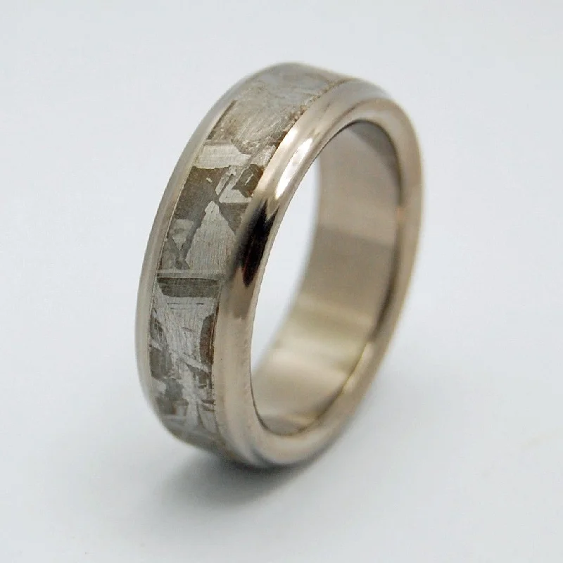 Falling Star | Men's Meteorite & Titanium Wedding Ring