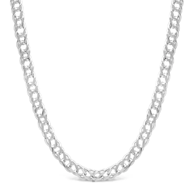 luxury silver necklaces for women-GOURMET CHAIN MEN SILVER NECKLACE