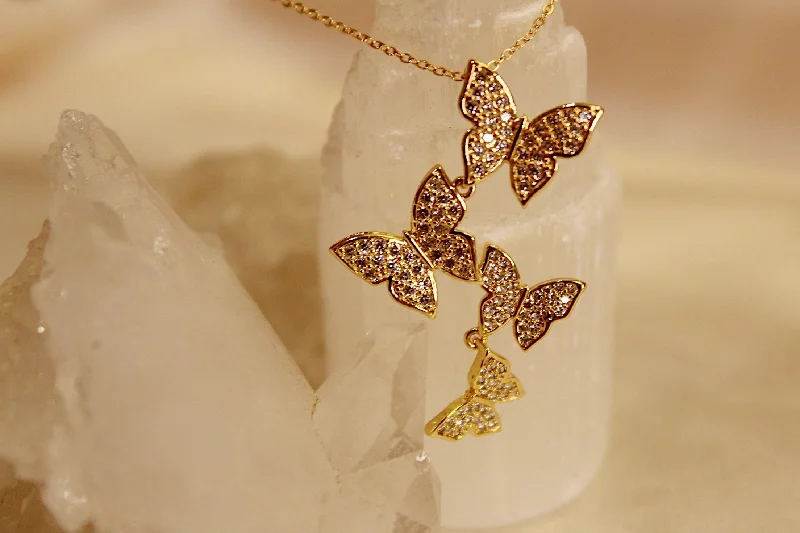 gold chain necklaces for women-Butterfly Forever