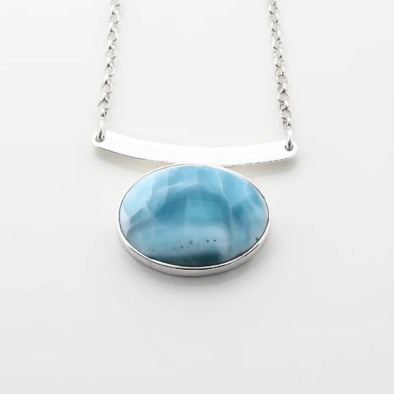 designer necklaces for women-Larimar Darcy Necklace