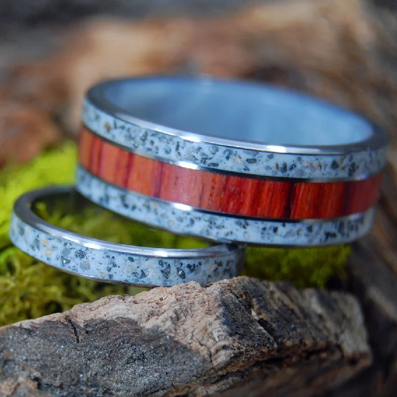 Key West Wedding Ring | Key Largo Beach Sand Ring - Unique Wedding Ring