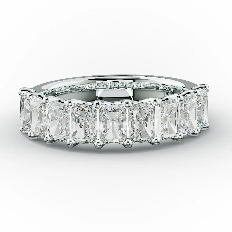 2.0 Carat Radiant Cut Diamond Anniversary band