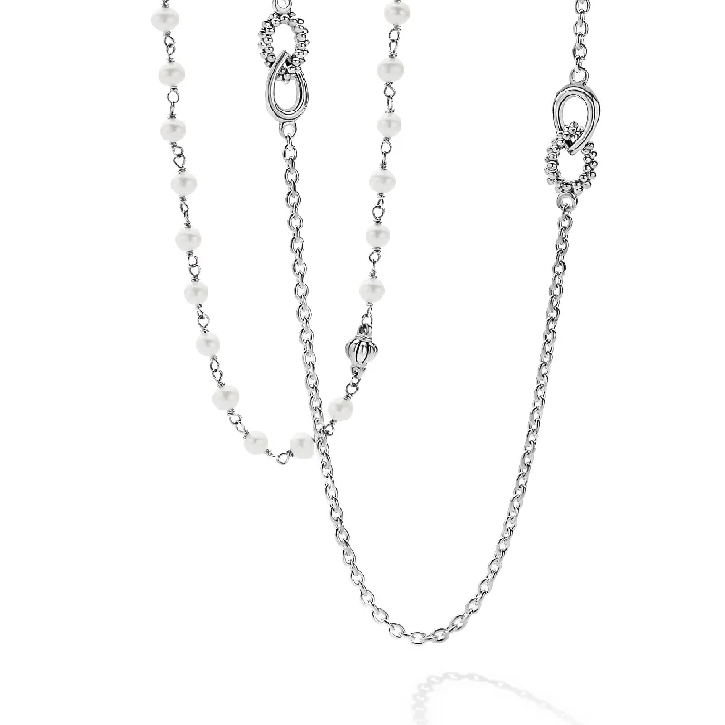 long necklaces for women-Signature Caviar Layering Necklace Gift Set