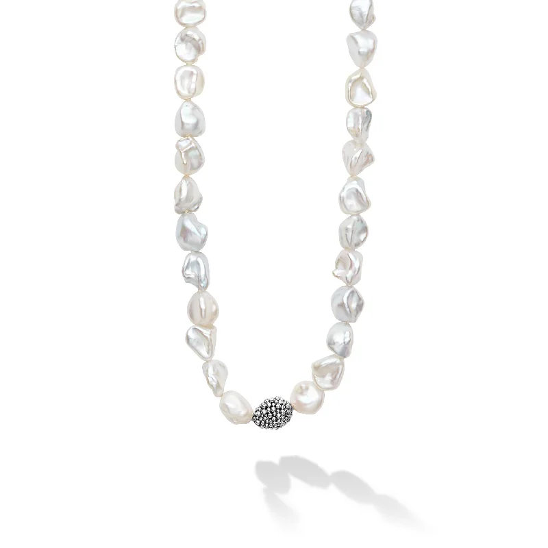 high-quality necklaces for women-Luna Keshi Pearl Necklace | 34 inch