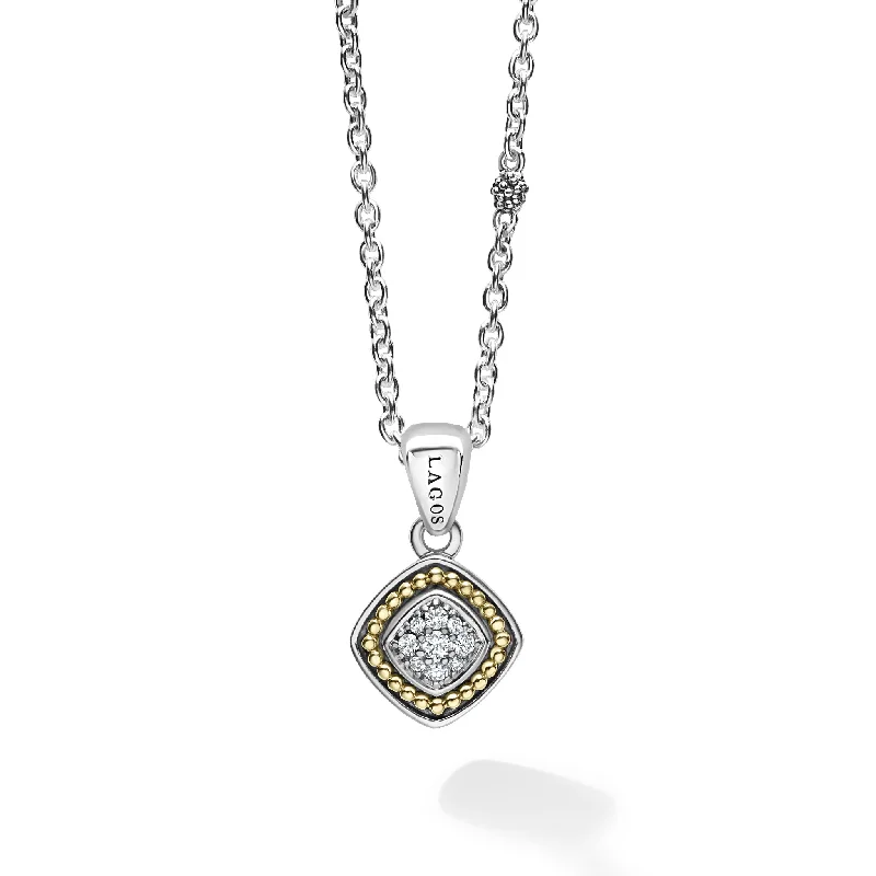 religious necklaces for women-Rittenhouse Two-Tone Diamond Pendant Necklace