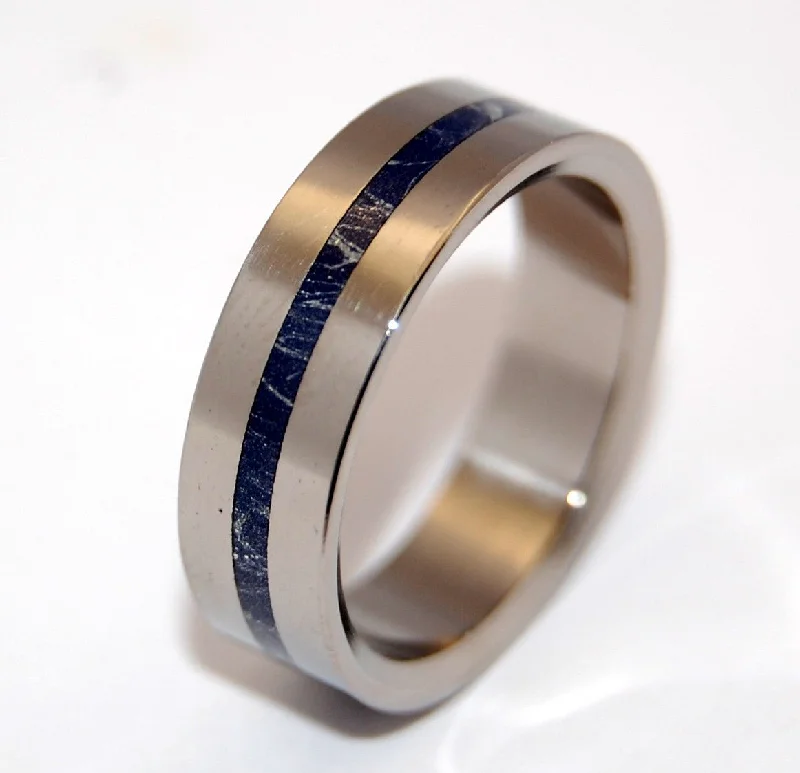 A Little Of You | Men's Meteorite, Mokume Gane & Titanium Wedding Ring