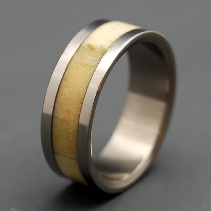 Artemis | Men's Deer Antler & Titanium Wedding Ring