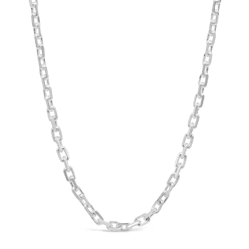 unique necklaces for women-TRENDY CHAIN MEN SILVER NECKLACE