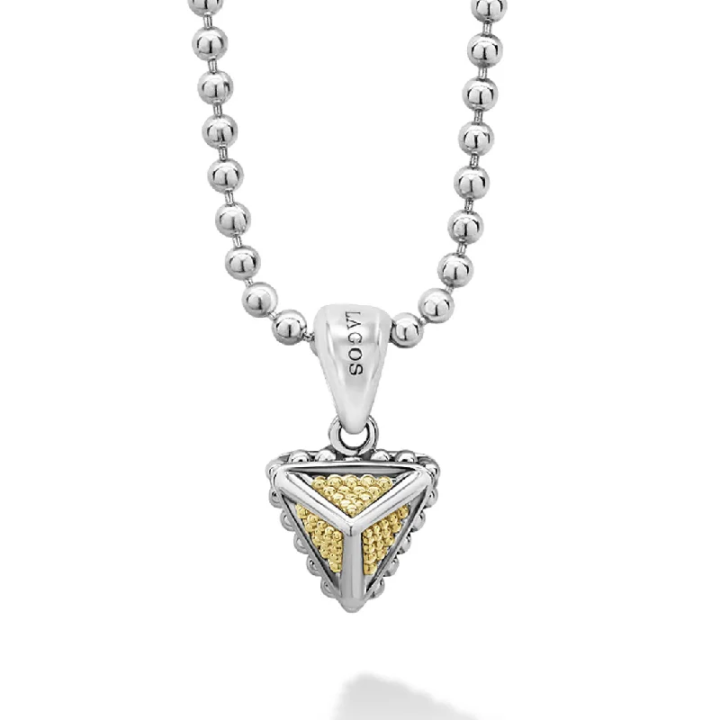 adjustable gemstone necklaces for women-KSL Caviar Pyramid Pendant Necklace