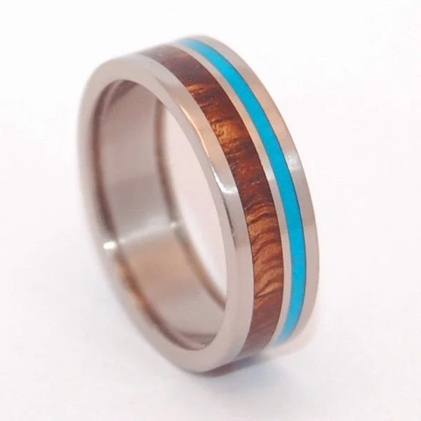 Pop-A-Top Wooded Cove | Beer Bottle Opening Wedding Ring - Men's Ring