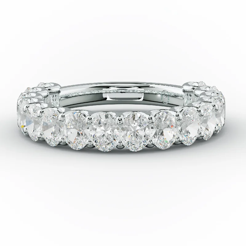 2.0 Carat Oval Diamond Anniversary Band