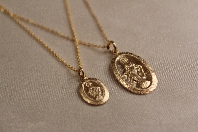 custom gold necklaces for women-Mother Mary