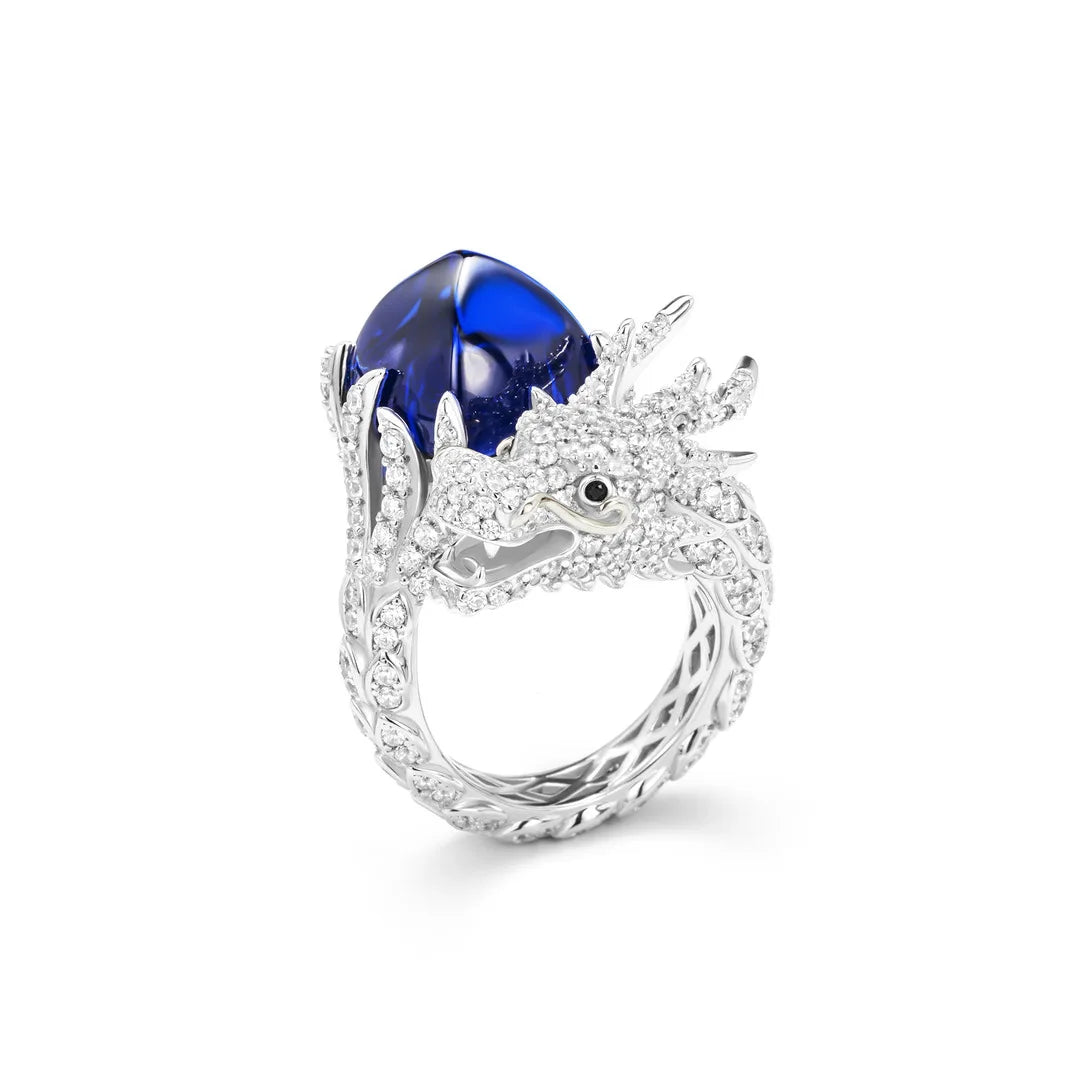 Dragon with Diamond Cocktail Ring