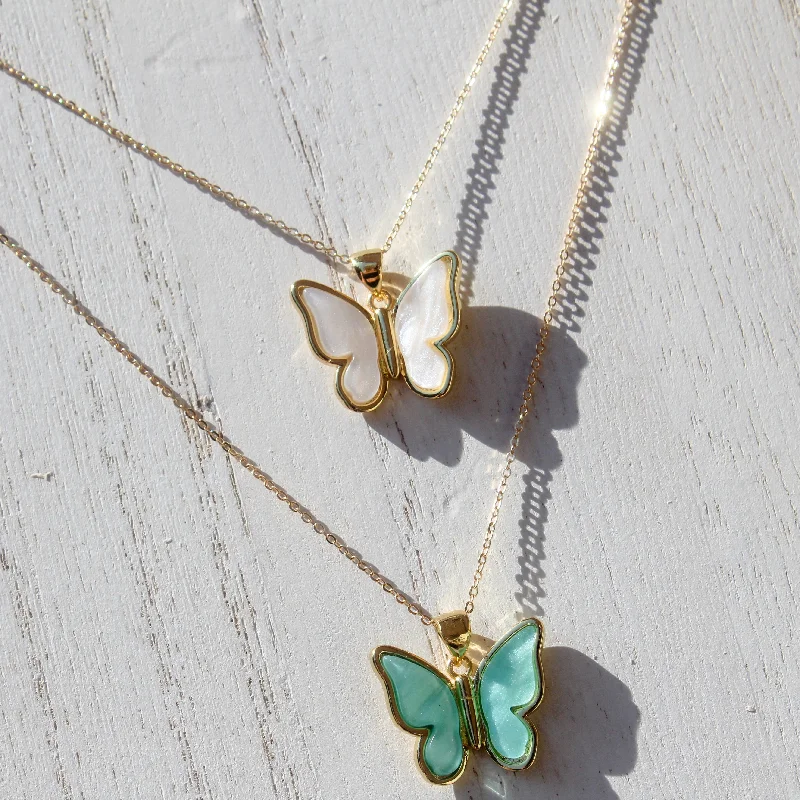 minimalist necklaces for women-Leah Butterfly Necklace