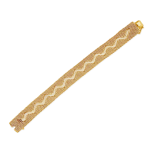 solid gold cuff bracelets for women-Yellow Gold Zig Zag Bracelet