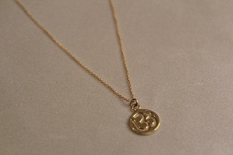 gold pendant necklaces for women-“Ohm” Necklace