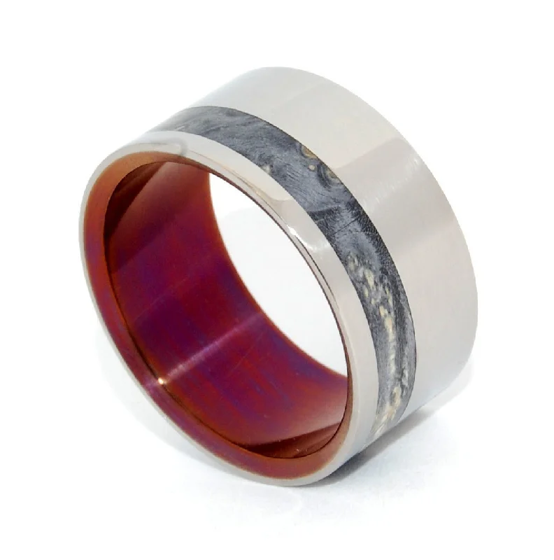 Shasta | Men's Wood & Anodized Titanium Wedding Ring