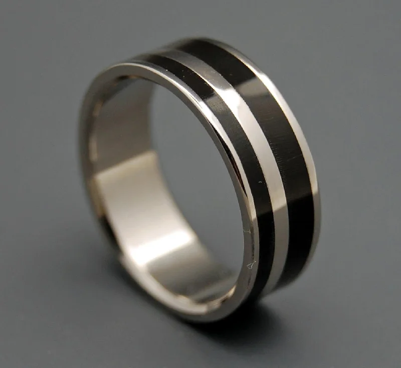 Strong & Svelte | Men's Water Buffalo Horn & Titanium Wedding Ring