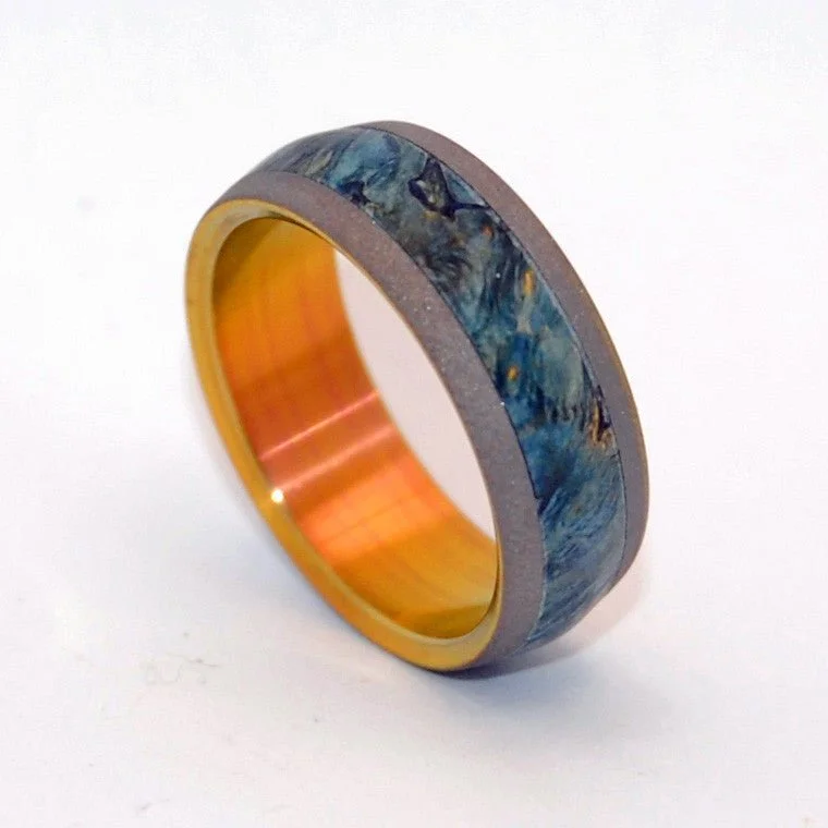 Every Drop | Men's Box Elder Wood & Titanium Wedding Ring