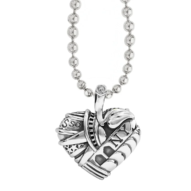 round pendant necklaces for women-Hearts of LAGOS Heart of New York Pendant Necklace