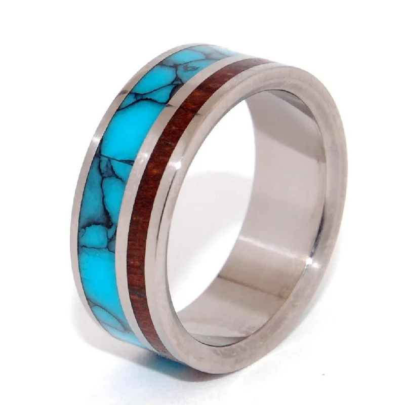 You Can See Me | Men's Stone, Wood & Titanium Wedding Ring