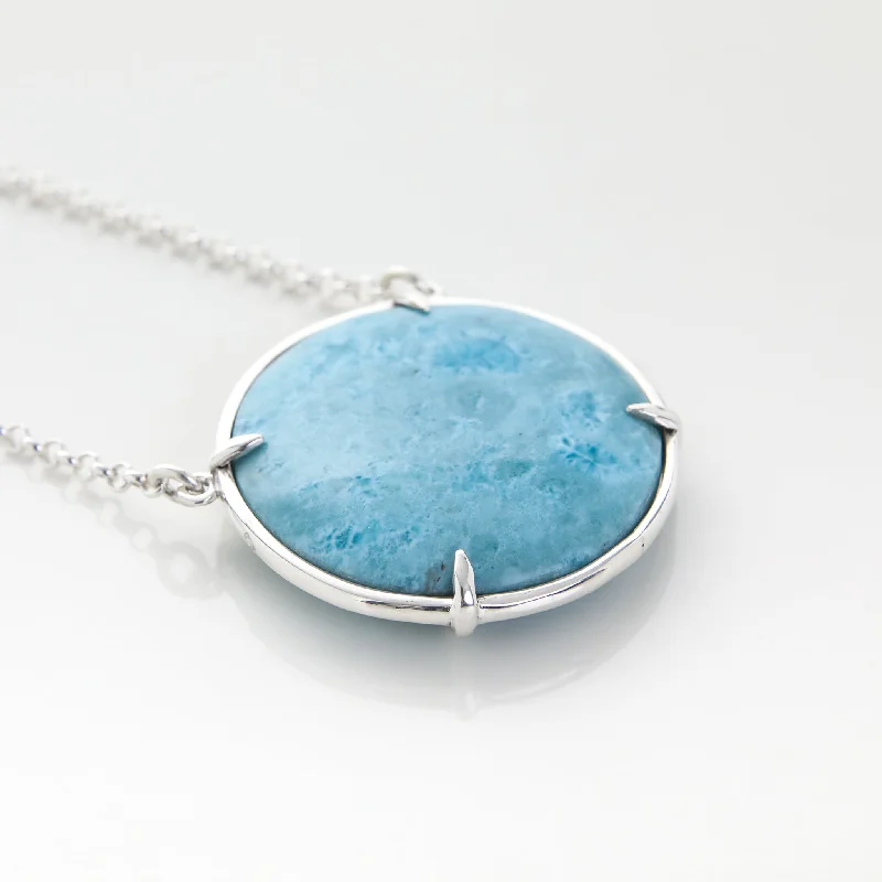 religious necklaces for women-Larimar Necklace Veta Honda I