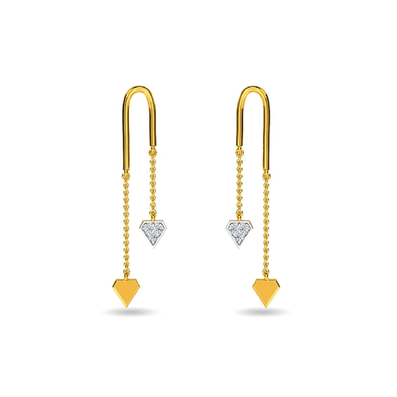 crystal earrings for women-MINNY EARRING