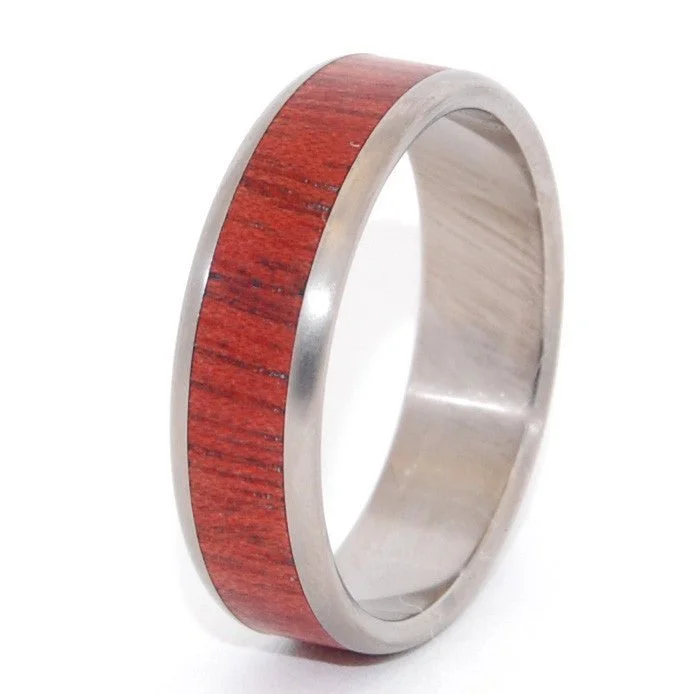 Handcrafted Wooden Wedding Ring | Men's Autumn Leaves & Wood Wedding Ring