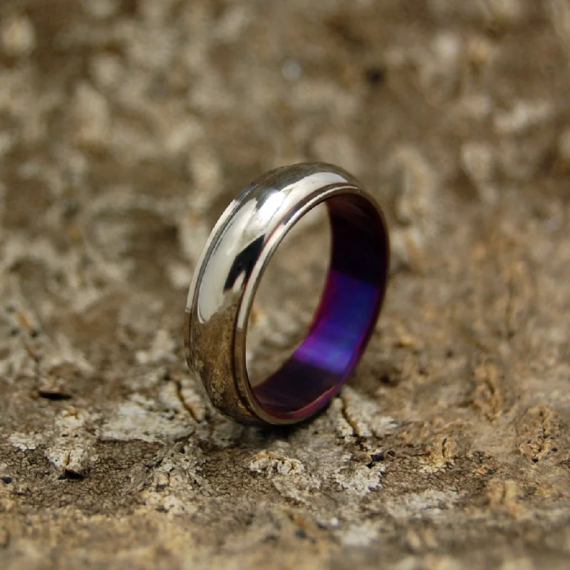 Love's Harmony Purple | Men's Purple Anodized Titanium Wedding Ring