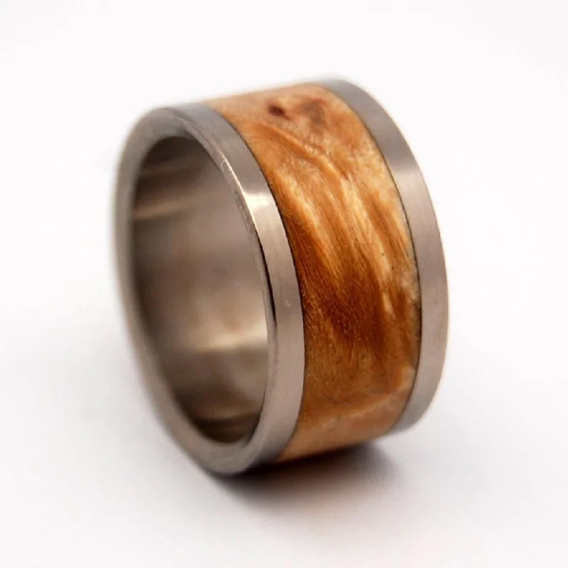 Moon | Men's Maple & Titanium Wedding Ring