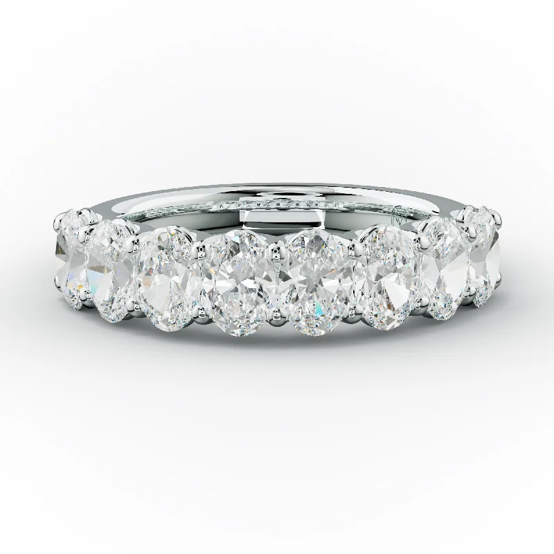 2.0 Carat Oval Diamond Anniversary Band