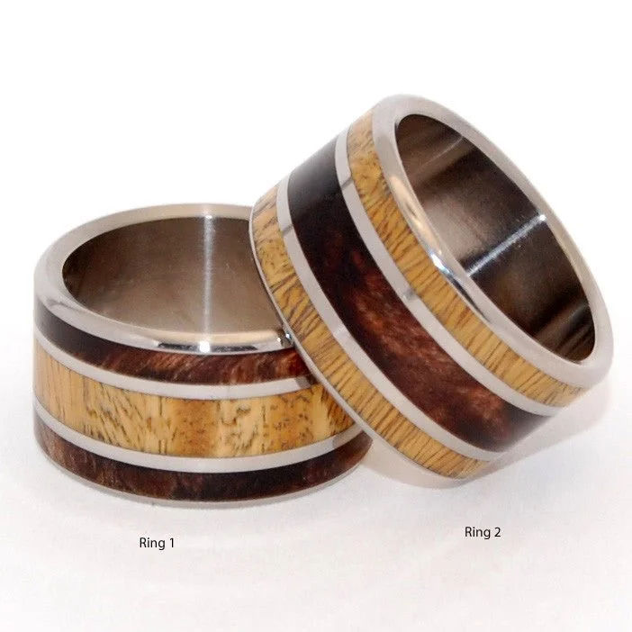 Meet Me Forest | Ancient Kauri & Desert Ironwood - Men's & Women's Wedding Ring