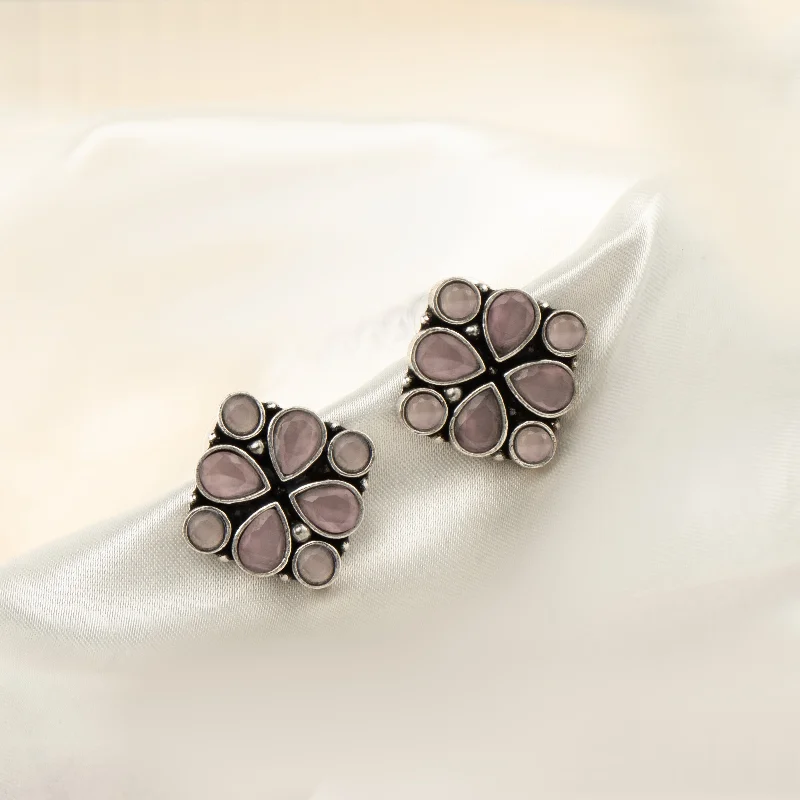 ear cuff earrings for women-Nipura Blush Mrinali Stud Earrings