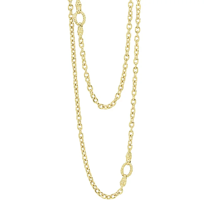 geometric pendant necklaces for women-Covet 18K Gold Circle Station Necklace