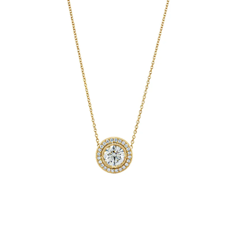 diamond-encrusted necklaces for women-18ct Yellow Gold 1.50ct Diamond Isla Pendant