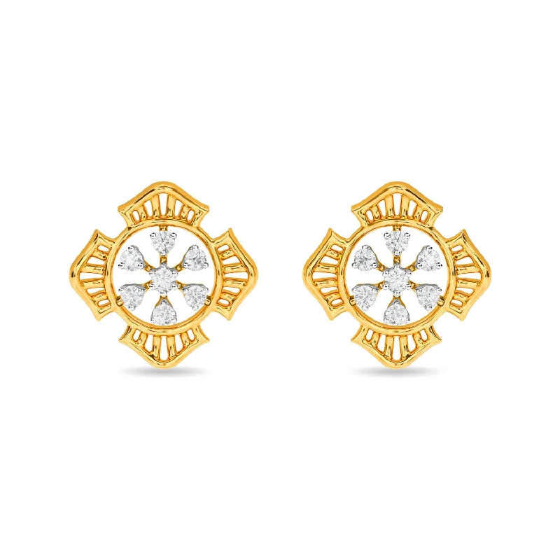 elegant stud earrings for women-Marie Earring