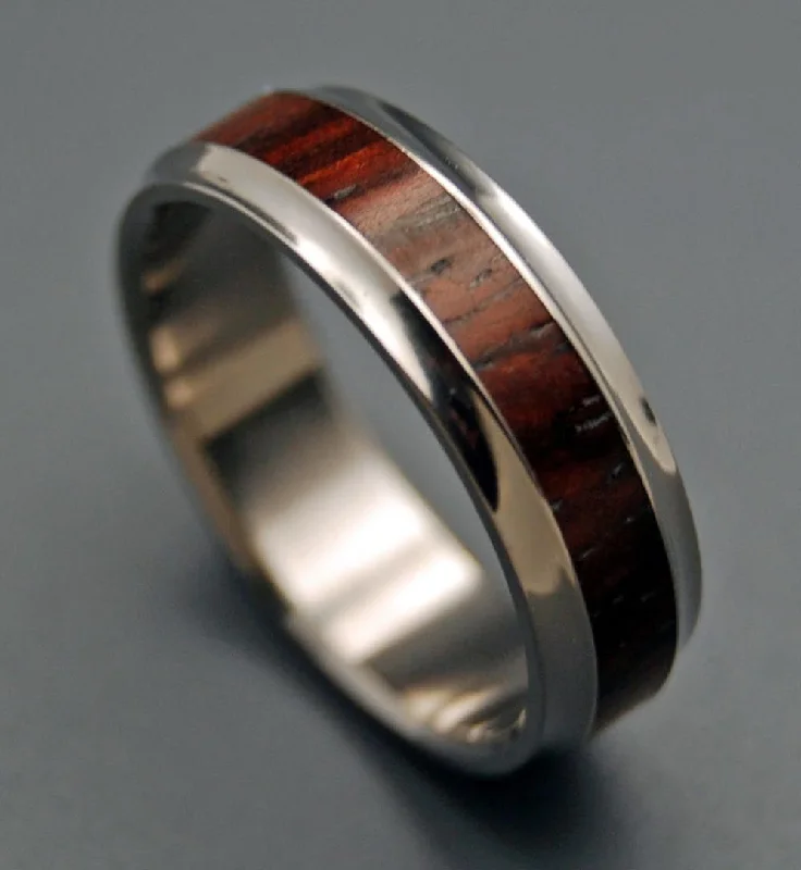 Knowing This | Men's Cocobolo Wood & Titanium Wedding Ring