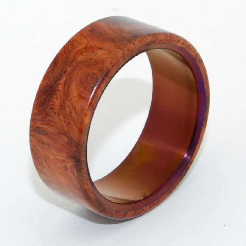 Communion | Men's Amboyna Wood & Titanium Wedding Ring